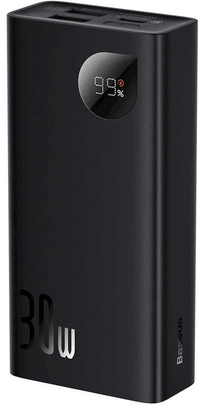 Εξωτερική Μπαταρία Baseus Adaman2, 10000mAh, 30W, QC + PD, 1 x USB-C - 2 x USB-A, Μαύρη PPAD040101