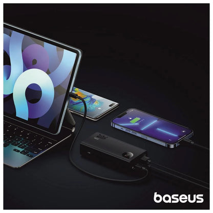 Εξωτερική Μπαταρία Baseus Adaman2, 10000mAh, 30W, QC + PD, 1 x USB-C - 2 x USB-A, Μαύρη PPAD040101