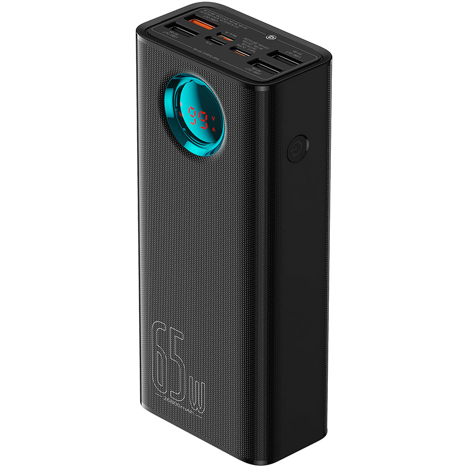 Εξωτερική Μπαταρία Baseus Amblight με Ψηφιακή Οθόνη, 26800mAh, 65W, QC + PD, 1 x USB-C - 4 x USB-A, Μαύρη P10022402113-00