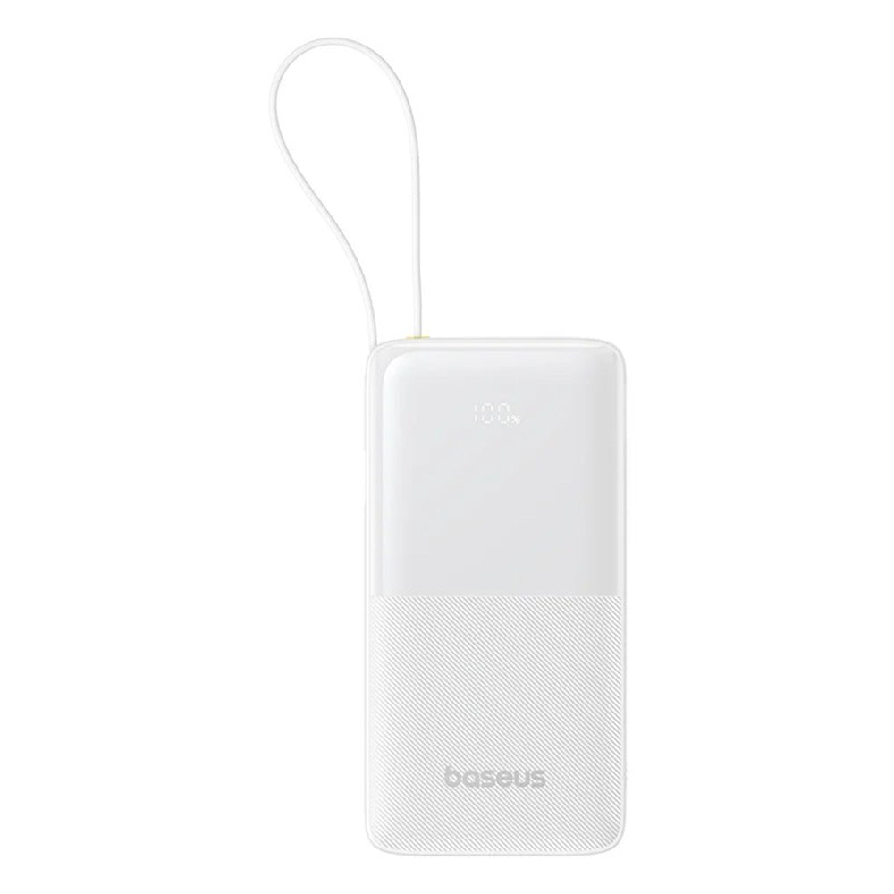 Εξωτερική Μπαταρία Baseus Bipow 2, 20000mAh, 20W, QC + PD, 1 x USB-A - 2 x USB-C, Λευκή P10077101213-01