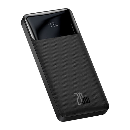 Εξωτερική Μπαταρία Baseus Bipow, 10000mAh, 20W, QC + PD, 1 x USB-C - 2 x USB-A, Μαύρη PPBD050301