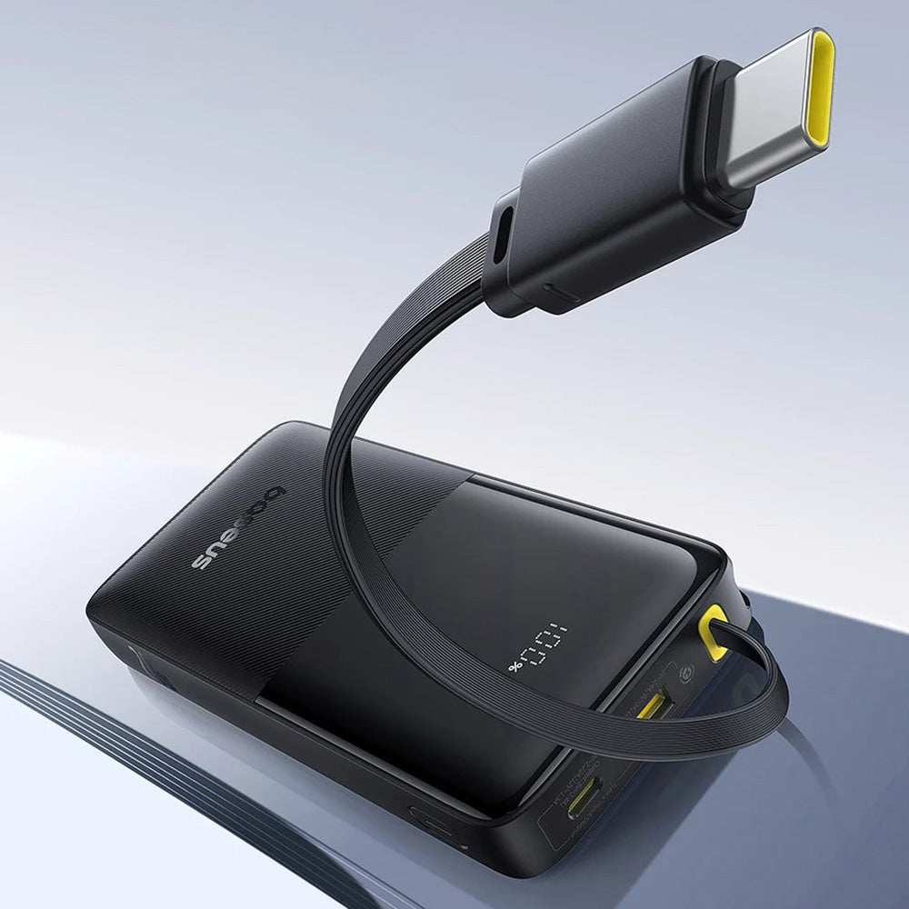 Εξωτερική Μπαταρία Baseus Bipow 2, 20000mAh, 20W, QC + PD, 1 x USB-A - 2 x USB-C, Μαύρη P10077101113-01