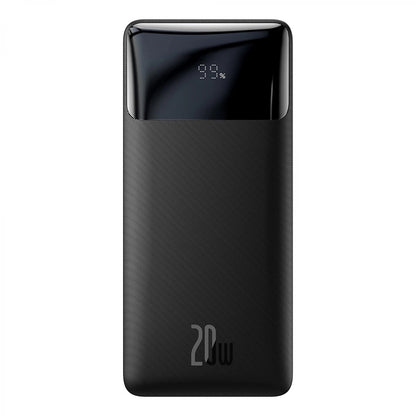Εξωτερική Μπαταρία Baseus Bipow, 20000mAh, 20W, QC + PD, 1 x USB-C - 2 x USB-A, Μαύρη PPBD050501