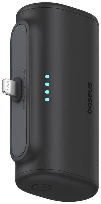 Εξωτερική Μπαταρία Baseus Compact, 5000mAh, 20W, PD, 1 x Lightning - 1 x USB-C, Μαύρη P10068307113-00