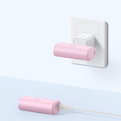 Εξωτερική Μπαταρία Baseus Compact, 5000mAh, 20W, PD, 2 x USB-C, Ροζ P10068306413-00