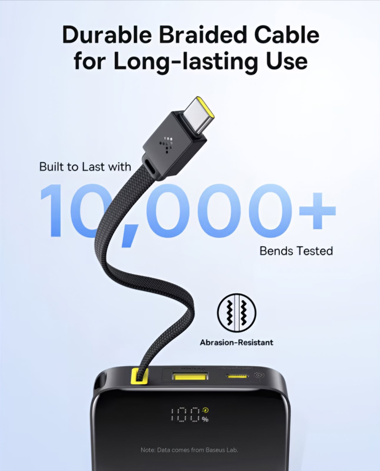 Εξωτερική Μπαταρία Baseus EnerFill Bipow2 Pro, 10000mAh, 22.5W, QC + PD, 1 x USB-A - 2 x USB-C, Μαύρη E0027600