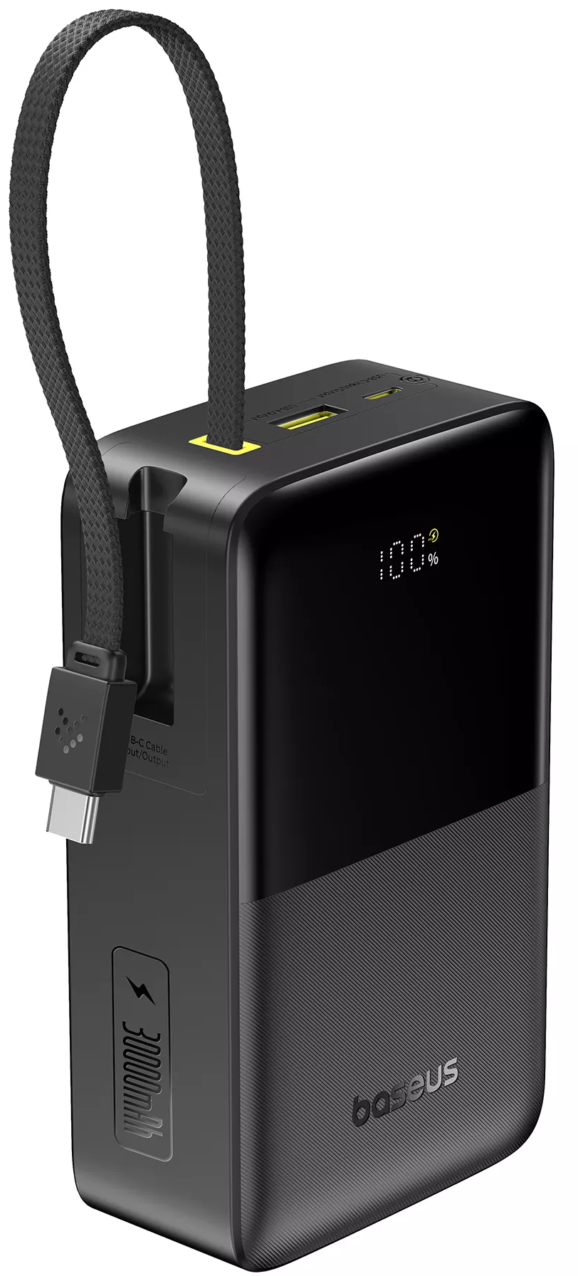 Εξωτερική Μπαταρία Baseus EnerFill Bipow2 Pro, 30000mAh, 22.5W, QC + PD, 1 x USB-A - 2 x USB-C, Μαύρη E0028100