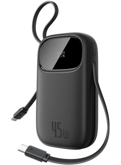 Εξωτερική Μπαταρία Baseus EnerFill FC31 Qpow 3, 10000mAh, 45W, QC + PD, 1 x USB-A - 3 x USB-C, Μαύρο P10082102123-00