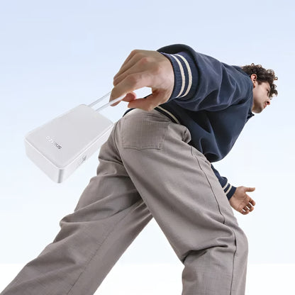 Baseus EnerFill Bipow2 Pro External Battery, 30000mAh, 22.5W, QC + PD, 1 x USB-A - 2 x USB-C, White E0028101