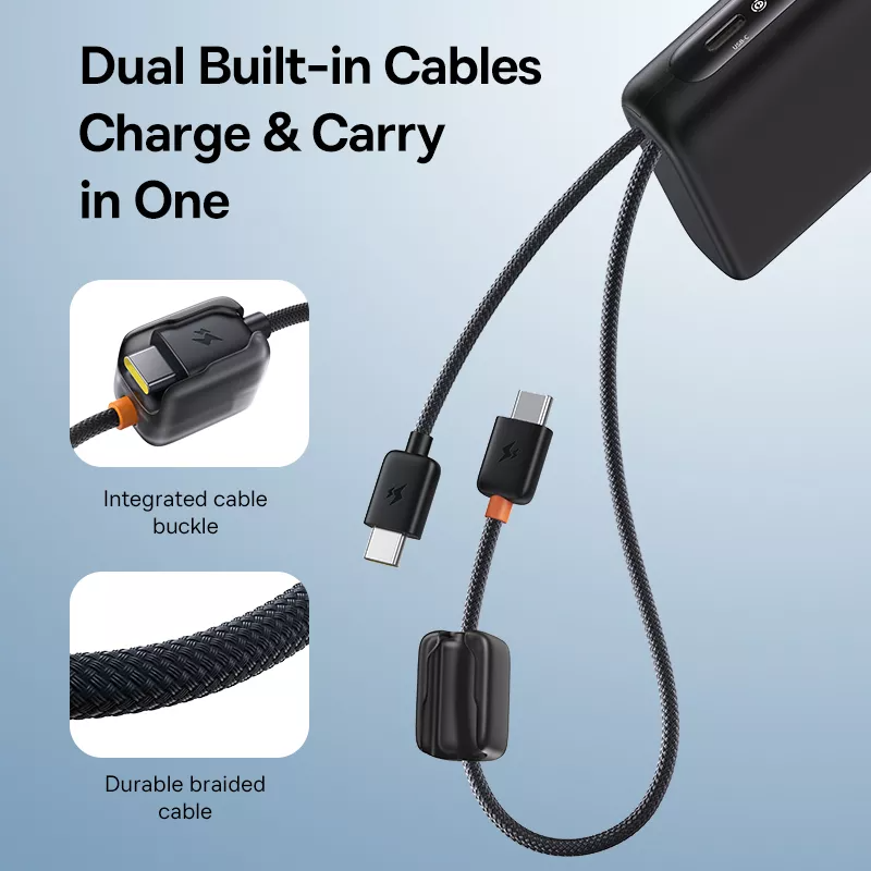 Εξωτερική Μπαταρία Baseus EnerFill FC41, 20000mAh, 100W, QC + PD, 1 x USB-A - 3 x USB-C, Μαύρη E0028N03