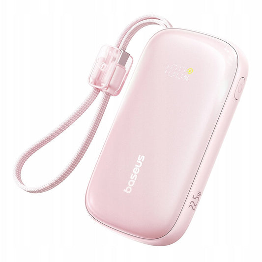 Εξωτερική Μπαταρία Baseus EnerFill FC21 Qpow 3 Ultra, 20000mAh, 22.5W, QC + PD, 1 x USB-A - 1 x USB-C, Ροζ E0027M02