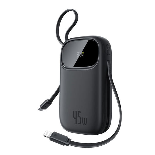 Εξωτερική Μπαταρία Baseus EnerFill FC31 Qpow 3, 10000mAh, 45W, QC + PD, 1 x Lightning - 1 x USB-A - 2 x USB-C, Μαύρη E0028C00