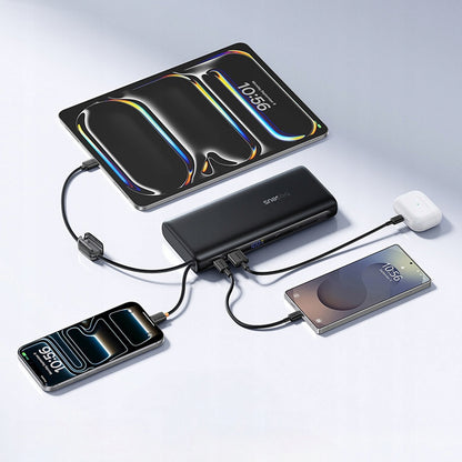 Baseus EnerFill FC41 External Battery, 25000mAh, 145W, QC + PD, 1 x USB-A - 3 x USB-C, Black E0028H03