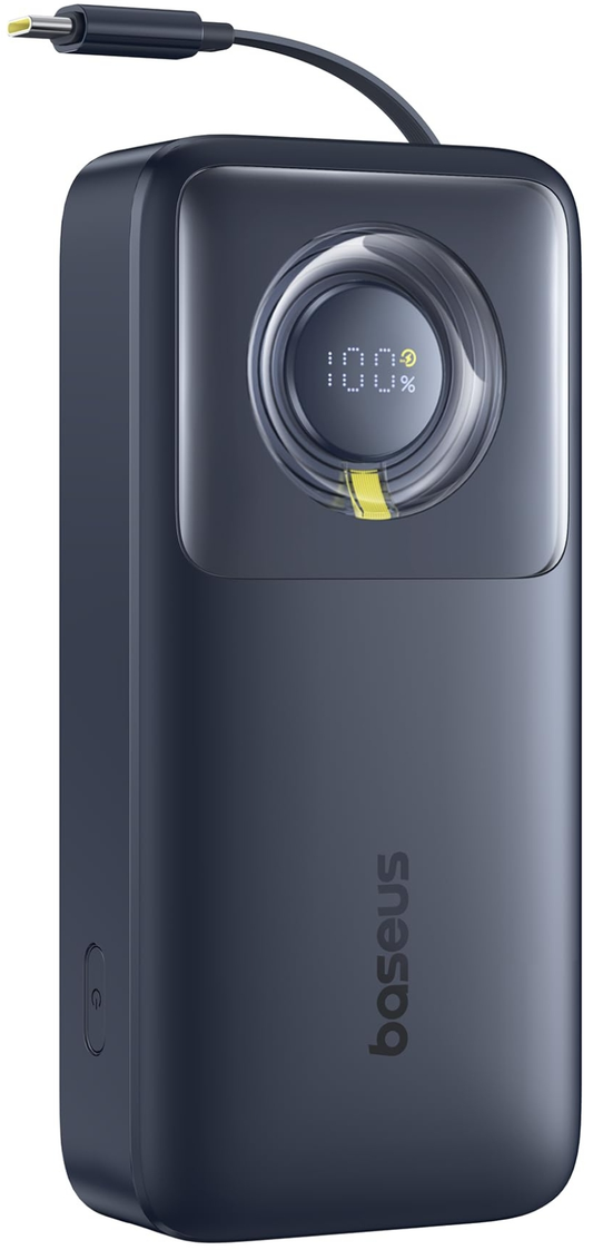 Εξωτερική Μπαταρία Baseus Free2Pull, 20000mAh, 65W, PD, 2 x USB-C, Μαύρη, Επανασφραγισμένη P10073700123-00