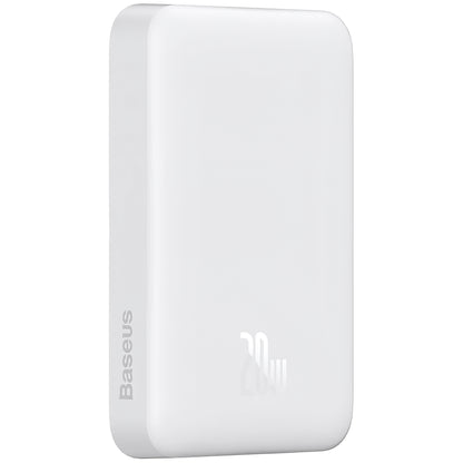 Εξωτερική Μπαταρία Baseus Magnetic Mini, 10000mAh, 20W, PD + FQI, 1 x USB-C, Λευκή P10059001223-00
