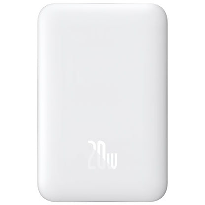 Εξωτερική Μπαταρία Baseus Magnetic Mini, 10000mAh, 20W, PD + FQI, 1 x USB-C, Λευκή P10059001223-00