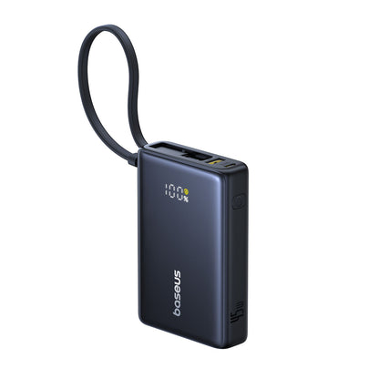 Εξωτερική Μπαταρία Baseus PicoGo, 10000mAh, 45W, QC + PD, 1 x USB-A - 2 x USB-C, Μαύρη P10076803123-00