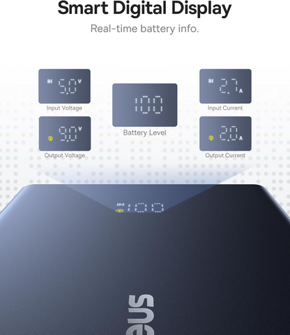 Εξωτερική Μπαταρία Baseus PicoGo, 10000mAh, 20W, QC + PD, 1 x USB-A - 2 x USB-C, Λευκή P10076801213-00