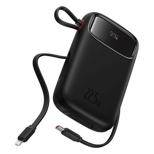 Εξωτερική Μπαταρία Baseus Qpow Pro+, 20000mAh, 22.5W, QC + PD, 1 x Lightning - 1 x USB-A - 2 x USB-C, Μαύρη P10055002113-00