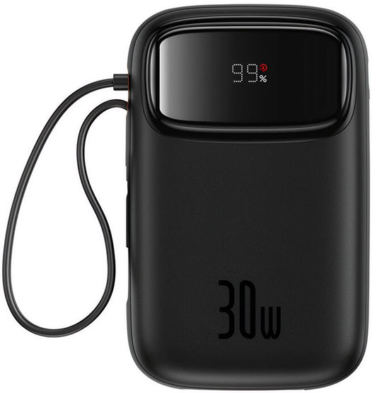 Εξωτερική Μπαταρία Baseus Qpow2, 20000mAh, 30W, QC + PD, 1 x USB-A - 3 x USB-C, Μαύρη P10055009113-00