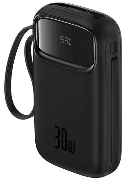 Εξωτερική Μπαταρία Baseus Qpow2, 20000mAh, 30W, QC + PD, 1 x USB-A - 3 x USB-C, Μαύρη P10055009113-00