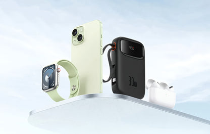 Εξωτερική Μπαταρία Baseus Qpow2, 20000mAh, 30W, QC + PD, 1 x USB-A - 3 x USB-C, Μαύρη P10055009113-00