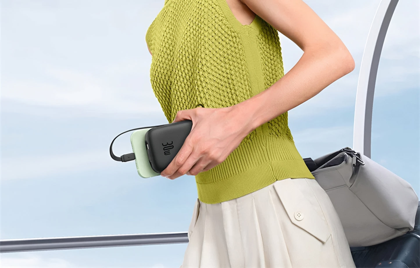 Εξωτερική Μπαταρία Baseus Qpow2, 20000mAh, 30W, QC + PD, 1 x USB-A - 3 x USB-C, Μαύρη P10055009113-00