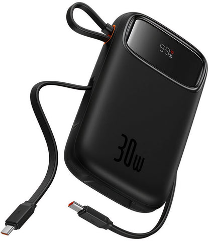 Εξωτερική Μπαταρία Baseus Qpow2, 20000mAh, 30W, QC + PD, 1 x USB-A - 3 x USB-C, Μαύρη P10055009113-00