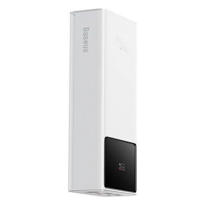 Baseus Star Lord External Battery, 30000mAh, 22.5W, QC + PD, 1 x USB-C - 2 x USB-A, White PPXJ080102