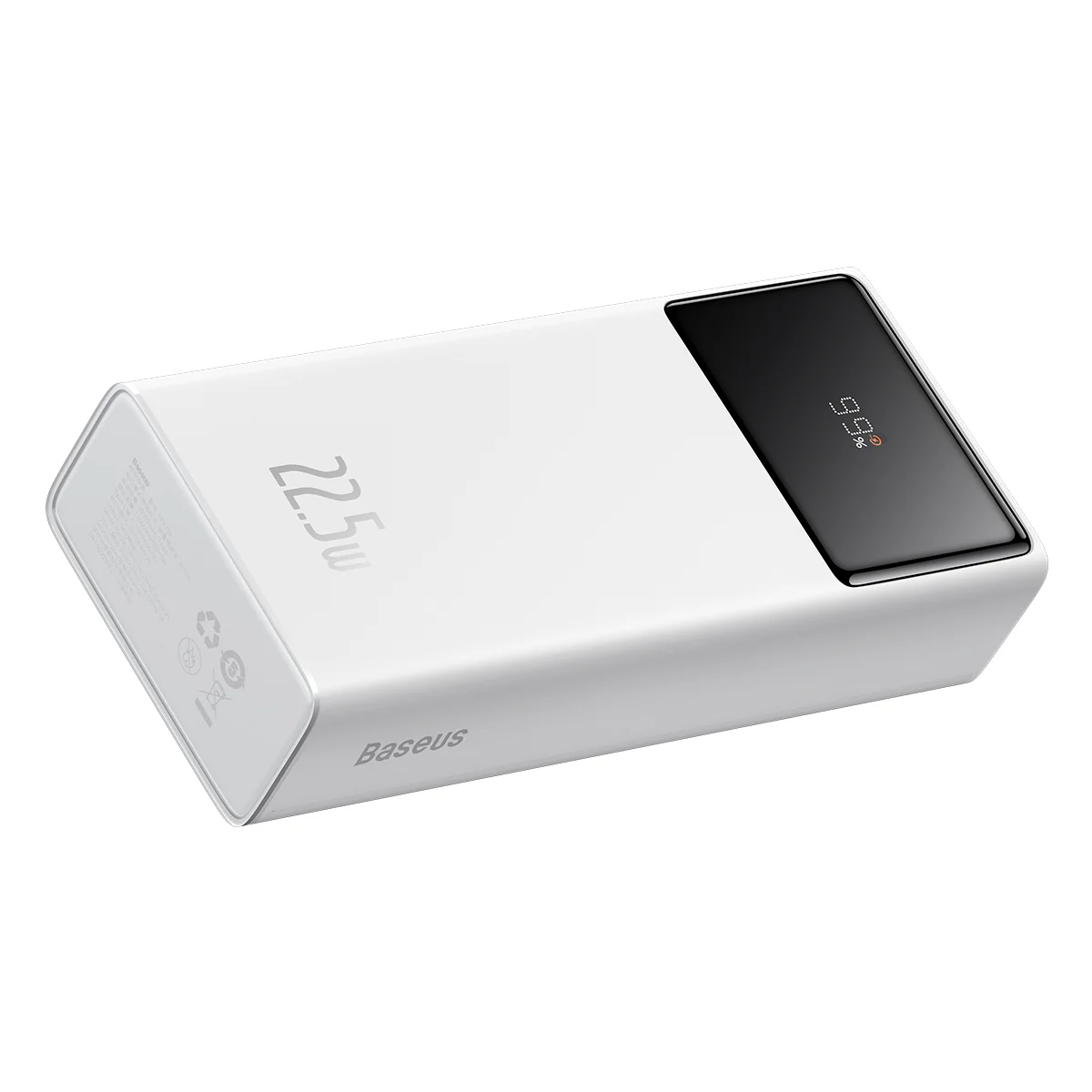 Baseus Star Lord External Battery, 30000mAh, 22.5W, QC + PD, 1 x USB-C - 2 x USB-A, White PPXJ080102