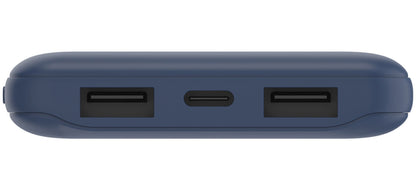 Belkin BoostCharge External Battery, 10000mAh, 15W, 1 x USB-C - 2 x USB-A, Navy BPB011btBL
