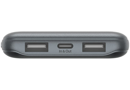 Belkin BoostCharge External Battery, 10000mAh, 15W, 1 x USB-C - 2 x USB-A, Gray BPB011btGY