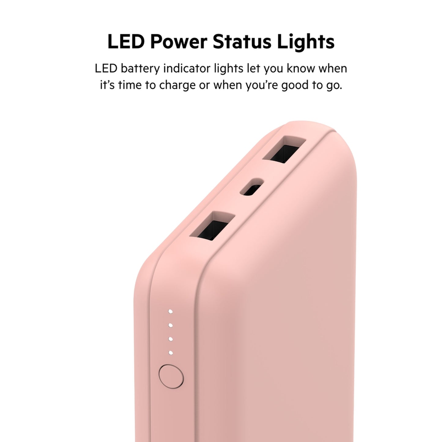 Εξωτερική Μπαταρία Belkin BoostCharge, 20000mAh, 15W, 1 x USB-C - 2 x USB-A, Ροζ Χρυσό BPB012btRG