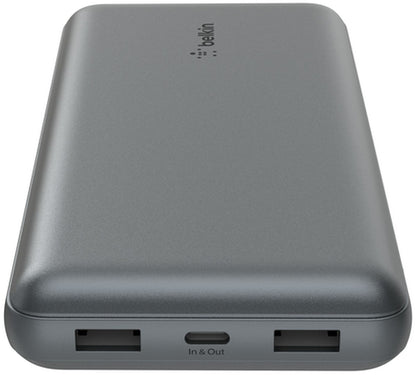 Εξωτερική Μπαταρία Belkin BoostCharge Pro, 20000mAh, 15W, 1 x USB-C - 2 x USB-A, Γκρι BPB012btGY