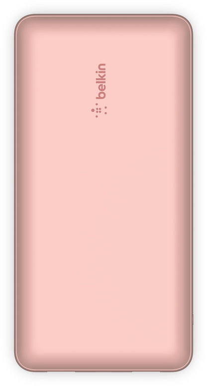 Εξωτερική Μπαταρία Belkin BoostCharge, 20000mAh, 15W, 1 x USB-C - 2 x USB-A, Ροζ Χρυσό BPB012btRG