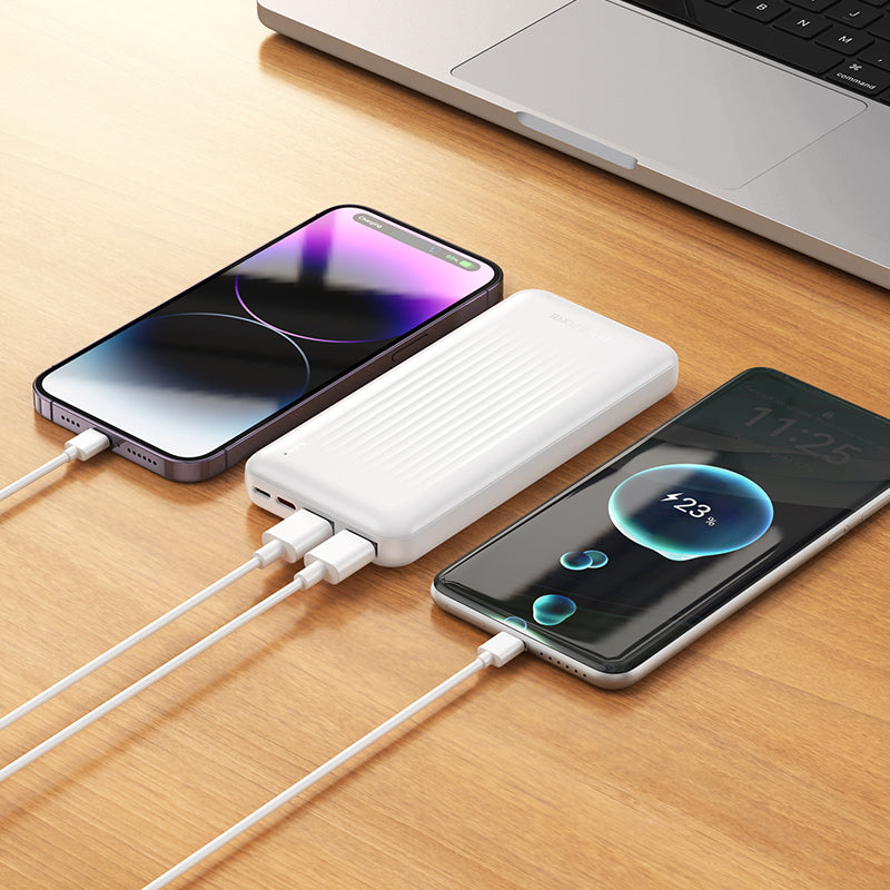 Εξωτερική Μπαταρία Borofone BJ78 Clever, 10000mAh, 10W, 2 x USB-A, Λευκό
