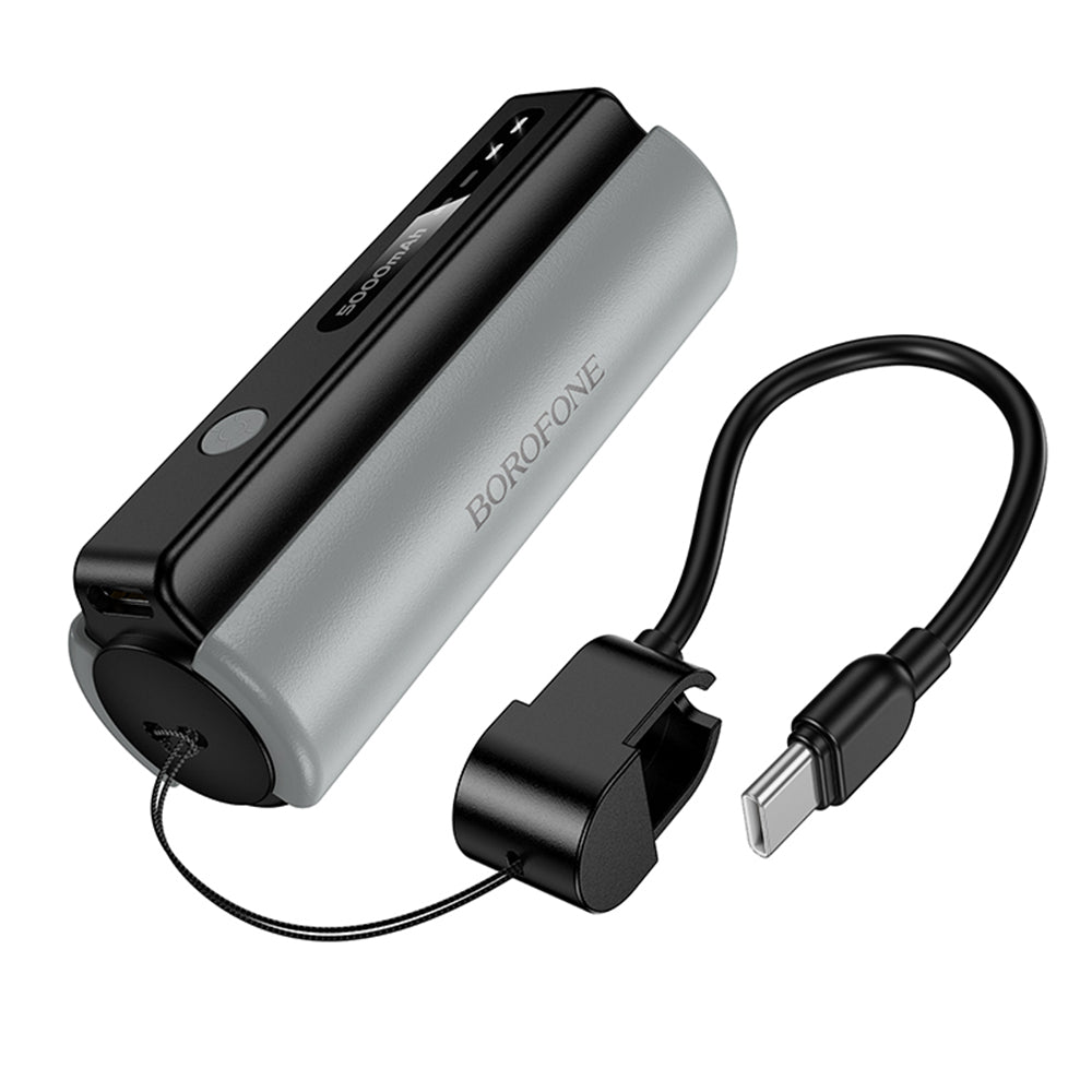Εξωτερική Μπαταρία Borofone BJ87 Star, 5000mAh, 10W, 1 x USB-C, Γκρι