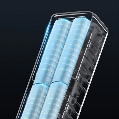 Εξωτερική Μπαταρία Cuktech, 10000mAh, 150W, QC + PD, 1 x USB-A - 1 x USB-C, Μαύρη CKPB100PGLBL