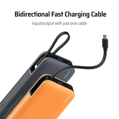 Εξωτερική Μπαταρία Cuktech LPB200N, 20000mAh, 45W, QC + PD, 1 x USB-A - 2 x USB-C, Λευκή CUKP200NGLLG
