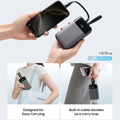 Εξωτερική Μπαταρία Cuktech LPB200NL, 20000mAh, 40W, QC + PD, 1 x Lightning - 1 x USB-A - 2 x USB-C, Γκρι CKB200NLGLGY