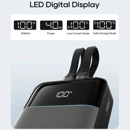 Εξωτερική Μπαταρία Cuktech LPB200NL, 20000mAh, 40W, QC + PD, 1 x Lightning - 1 x USB-A - 2 x USB-C, Γκρι CKB200NLGLGY