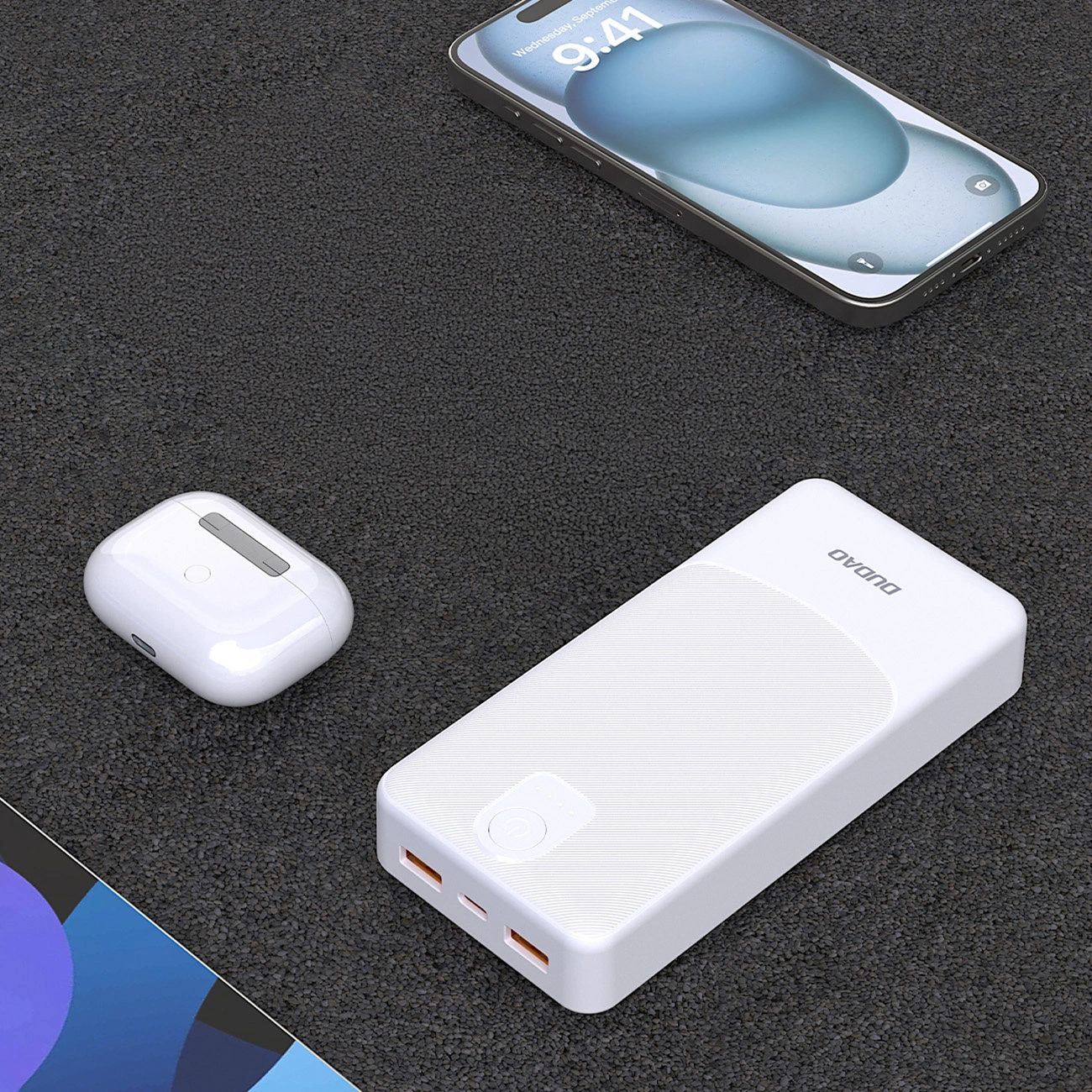Εξωτερική Μπαταρία Dudao K10Pro, 20000mAh, 12W, 2 x USB-A, Λευκή