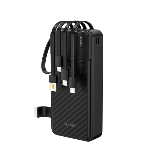 Εξωτερική Μπαταρία Dudao K11 Pro, 20000mAh, 10W, 1 x Lightning - 1 x microUSB - 1 x USB-A - 1 x USB-C, Μαύρη