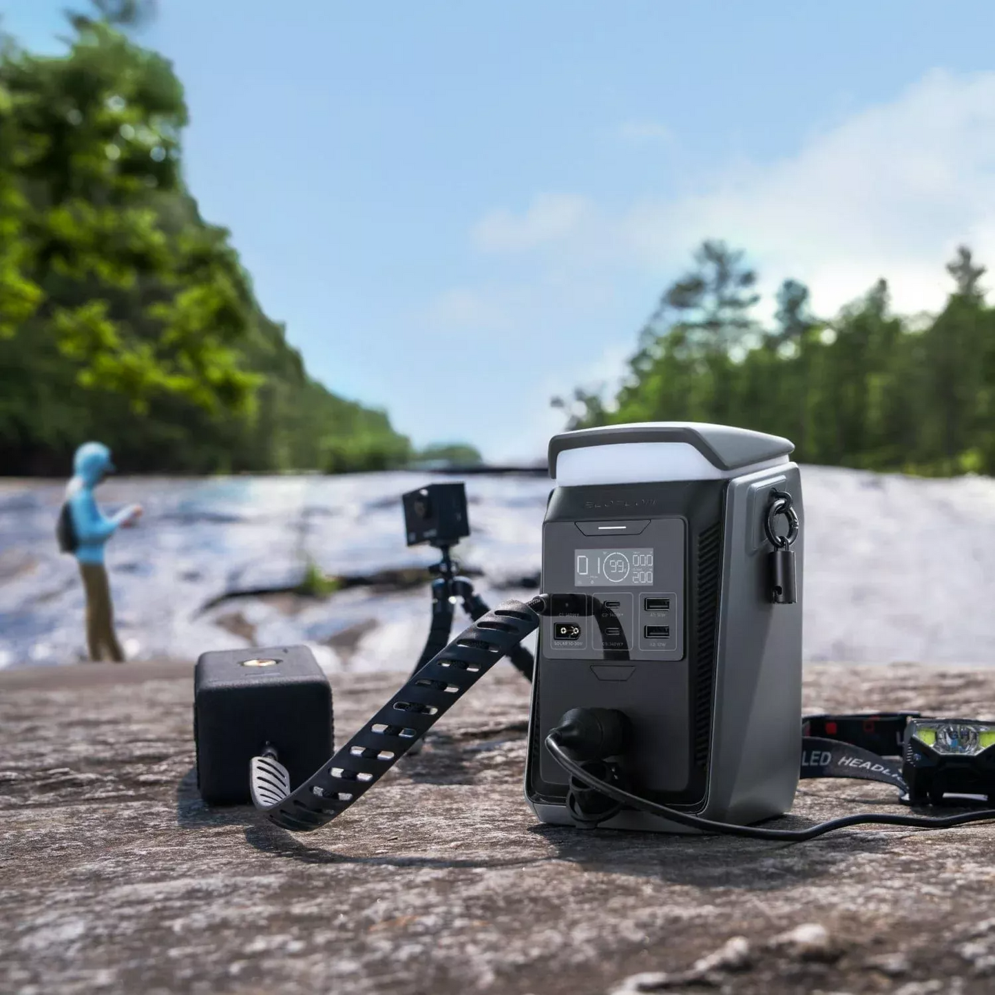Εξωτερική Μπαταρία EcoFlow Trail 200, 60000mAh, 220W, PD, 2 x USB-A - 2 x USB-C, Μαύρη EF-TRAIL200-N