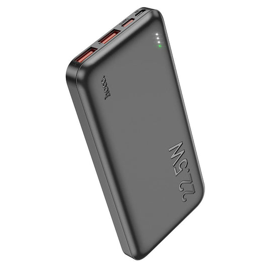 Εξωτερική Μπαταρία HOCO J101, 10000mAh, 22.5W, QC + PD, 1 x USB-C - 2 x USB-A, Μαύρη