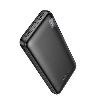 Εξωτερική Μπαταρία HOCO J128, 10000mAh, 10W, 2 x USB-A, Μαύρη