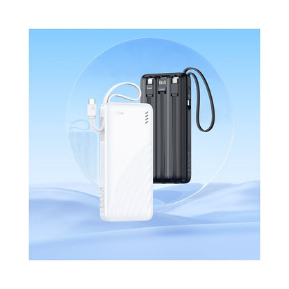Εξωτερική Μπαταρία HOCO J146, 10000mAh, 10W, 1 x Lightning - 1 x microUSB - 1 x USB-A - 1 x USB-C, Μαύρο