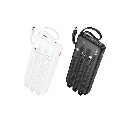 Εξωτερική Μπαταρία HOCO J146, 10000mAh, 10W, 1 x Lightning - 1 x microUSB - 1 x USB-A - 1 x USB-C, Μαύρο
