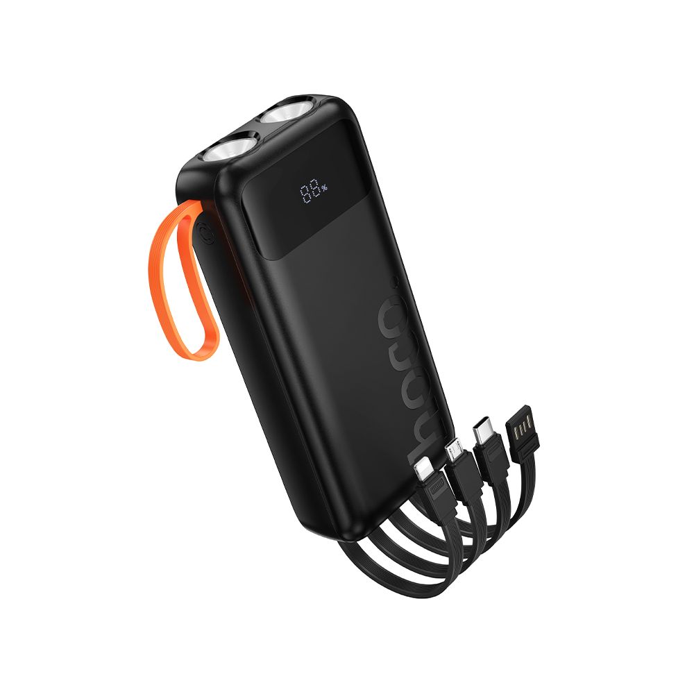 Εξωτερική Μπαταρία HOCO J151A, 20000mAh, 10W, 1 x Lightning - 1 x microUSB - 1 x USB-A - 1 x USB-C, Μαύρο