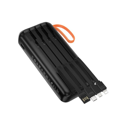 Εξωτερική Μπαταρία HOCO J151A, 20000mAh, 10W, 1 x Lightning - 1 x microUSB - 1 x USB-A - 1 x USB-C, Μαύρο